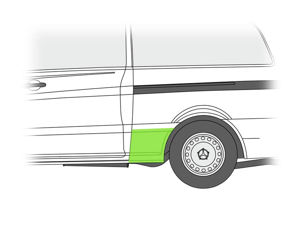 Radlauf Seitenwand Reparaturblech Hinten Links Kompatibel mit Mercedes Viano W639 Vito/Mixto 2003-2010 von Autoteile Gocht Radlauf Seitenwand Reparaturblech Hinten Links Kompatibel mit Mercedes Viano W639 Vito/Mixto 2003-2010 von Autoteile Gocht von Autoteile Gocht