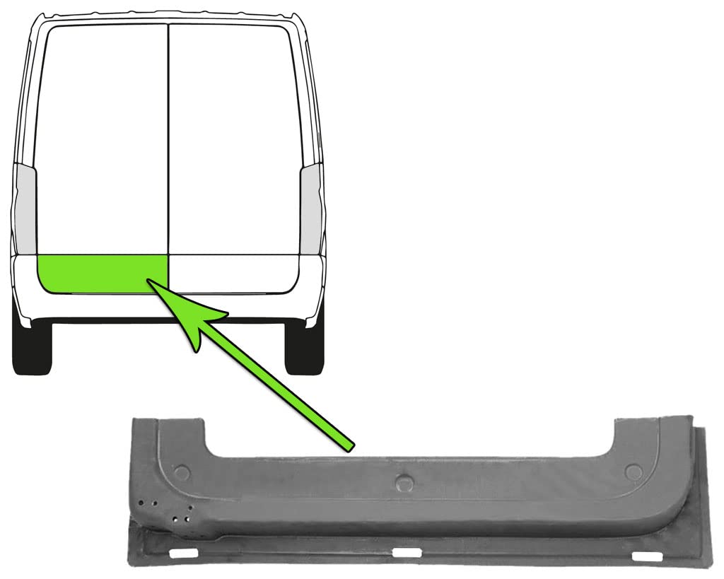 Reparaturblech Kompatibel mit Tür Kompatibel mit Mercedes Sprinter 3-t Kasten 903 95-06 von Autoteile Gocht