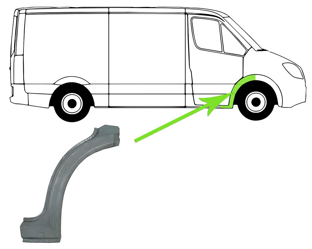 Kotflügel Reparaturblech Rechts Kompatibel mit VW Transporter T4 70B 70C 7DB 7DK 70J 70K 7DC 7DJ 70A 70H 7DA 7DH 70E 1990-2003 von Autoteile Gocht Kotflügel Reparaturblech Rechts Kompatibel mit VW Transporter T4 70B 70C 7DB 7DK 70J 70K 7DC 7DJ 70A 70H 7DA 7DH 70E 1990-2003 von Autoteile Gocht von Autoteile Gocht