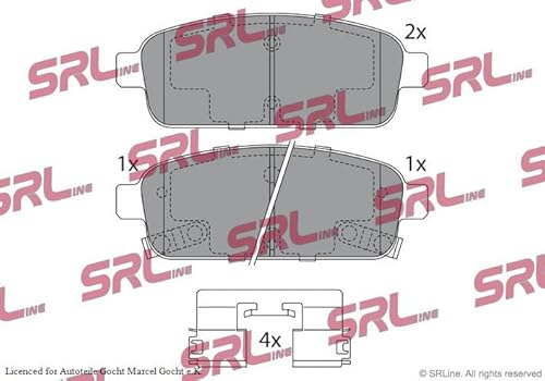 Set Bremsbeläge Scheibenbremse System ATE Hinten Kompatibel mit Opel Chevrolet Vauxhall Ampera + Astra J + GTC + Limo + Kasten + Caravan + 09-> von Autoteile Gocht