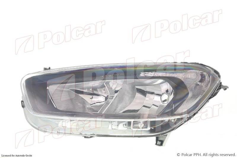 Set Hauptscheinwerfer Scheinwerfer H15 H7 mit Motor + Set Satz Links und Rechts Kompatibel mit Ford Tourneo Courier B460 2014-2018 von Autoteile Gocht von Autoteile Gocht