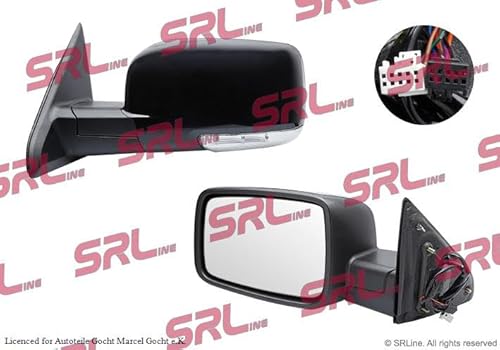 Spiegel Außenspiegel Elektrisch Heizbar Links Kompatibel mit Dodge RAM 1500 Pick-Up DJ DS RAM 2500 Pick-Up DJ DS 08-15 von Autoteile Gocht