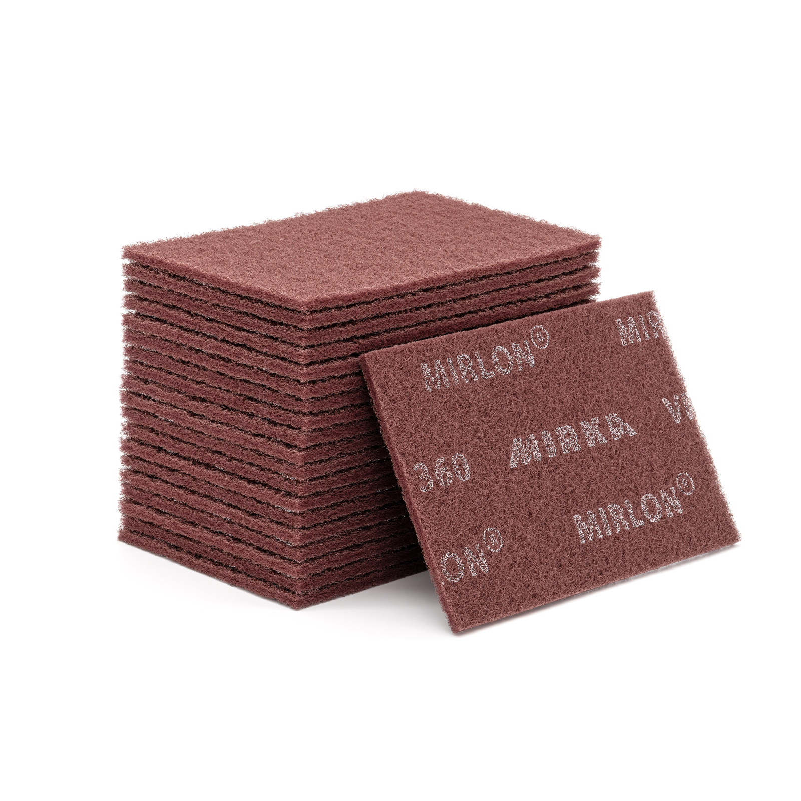 MIRKA MIRLON Vlies Handpads 152 x 229mm VF P360 ROT VPE: 20 Stück (8019002037) MIRKA MIRLON Vlies Handpads 152 x 229mm VF P360 ROT VPE: 20 Stück (8019002037)