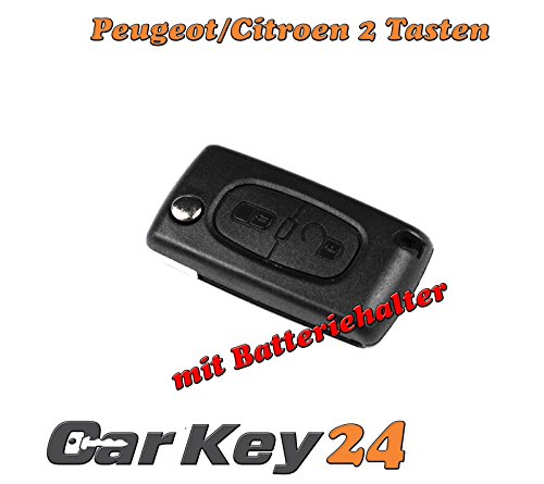 2Tasten Klappschlüssel Gehäuse für CITROEN C2 C3 C4 C5 C6 Berlingo ROHLING CASE von Inconnu