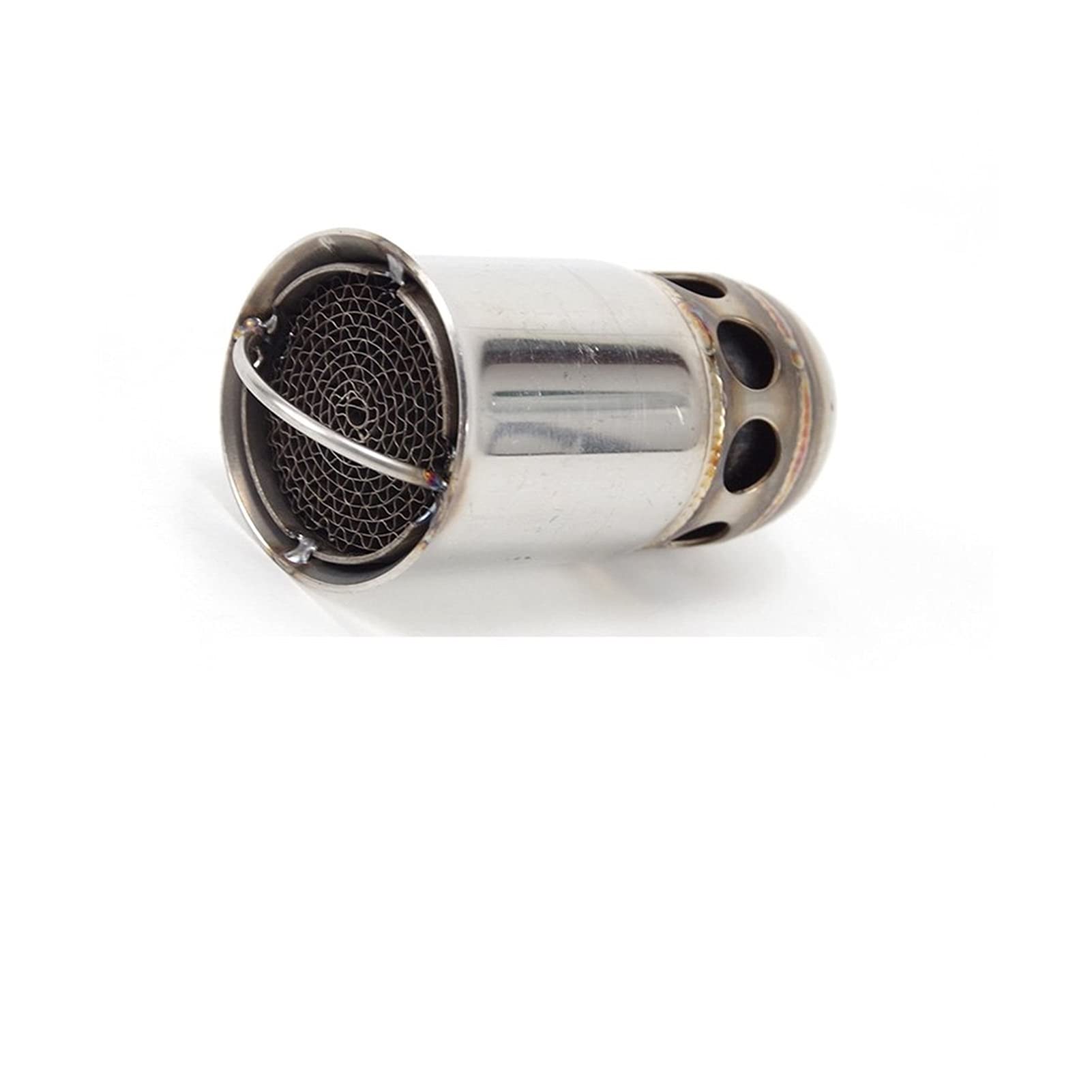 35mm 42mm 45mm 48mm 51mm 60mm Motorrad Auspuff Katalysator DB Killer Schalldämpfer Noise Sound Eliminator Auspuff Schalldämpfer Rohr Motorradzubehör (Farbe : A8 51mm Cata)
