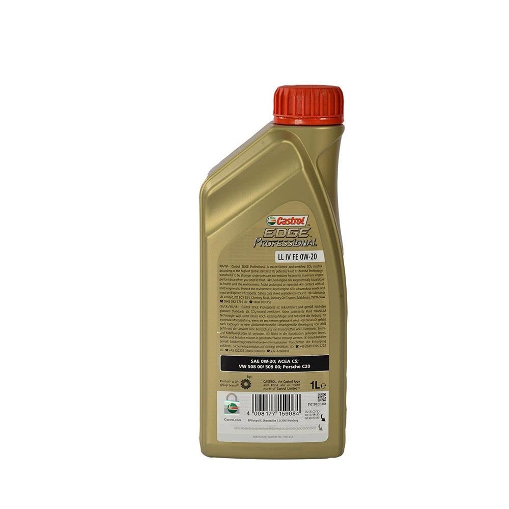 5x1 Liter Castrol Edge Professional LL IV FE 0W-20 5x1 Liter Castrol Edge Professional LL IV FE 0W-20