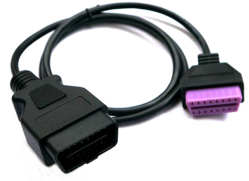 AutoDia® Adapter OBD 2 II Verlängerung Kabel Stecker auf Buchse 16 Pin Diagnose Interface 1 m Meter von AutoDia