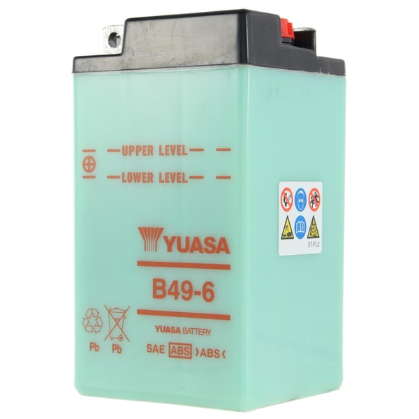 Batterie YUASA 6V/8Ah, B49-6 für Vespa 125 TS/150 VL/160 GS/180 SS/180-200 Rally