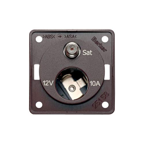 Berker Integro Antennensteckdose 12 V und SAT anthrazit matt, lose von Berker