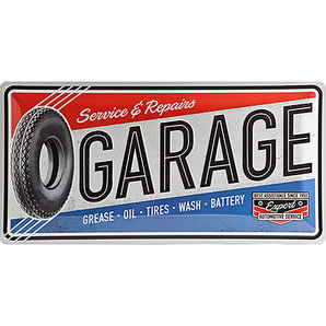 Blechschild "Garage" Maße: 50x25cm Nostalgic Art von Nostalgic Art