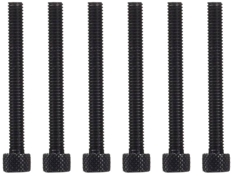 Blisterverpackung mit 6 Aluminiumschrauben M6 x 50mm, Schwarz von Puig