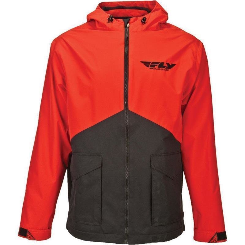 Fly racing jacket Pit red-black size: XXL
