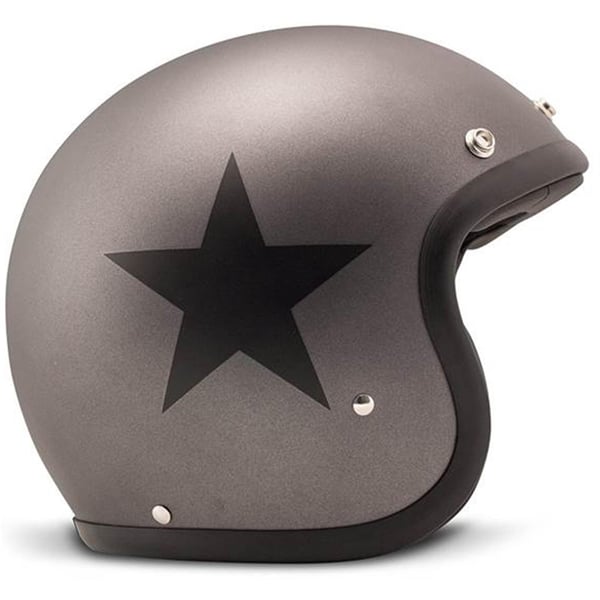 Helm DMD Vintage Star Grey Jethelm