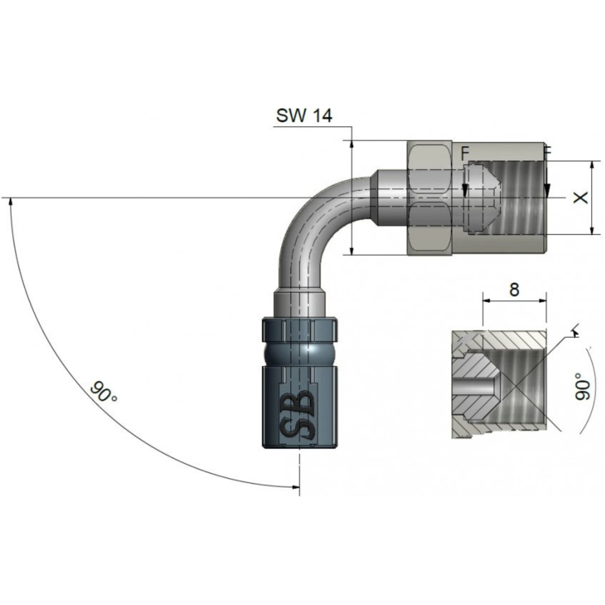 Innengewinde beweglich vario