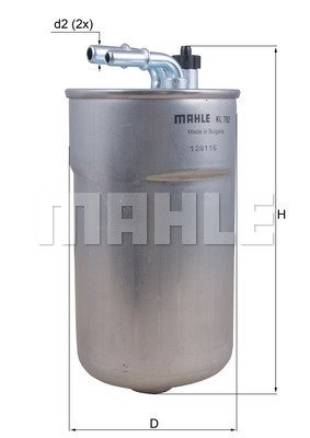 Kraftstofffilter Mahle Original KL 792 von Mahle Original