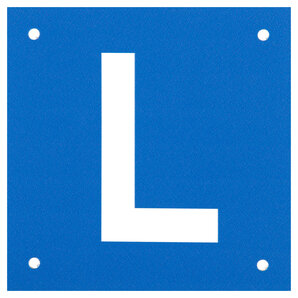 L-Schild Schweiz 12 x cm Blau Eurosnap von Eurosnap