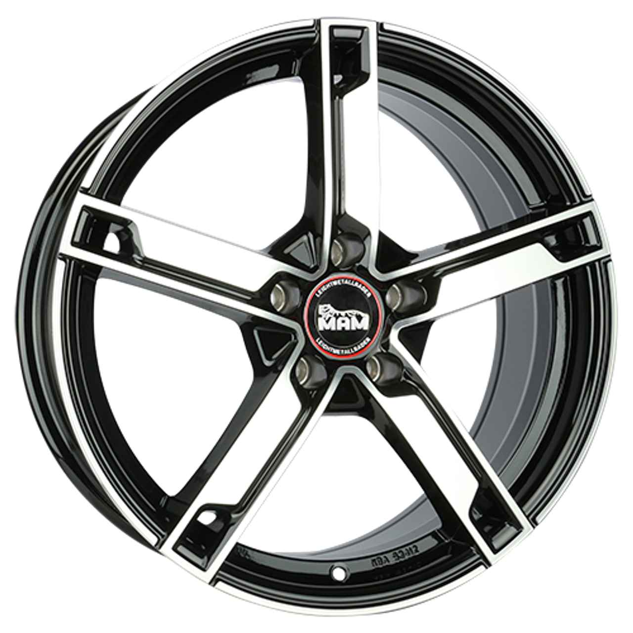 MAM MAM W4 black front polished 7.0Jx17 5x112 ET48