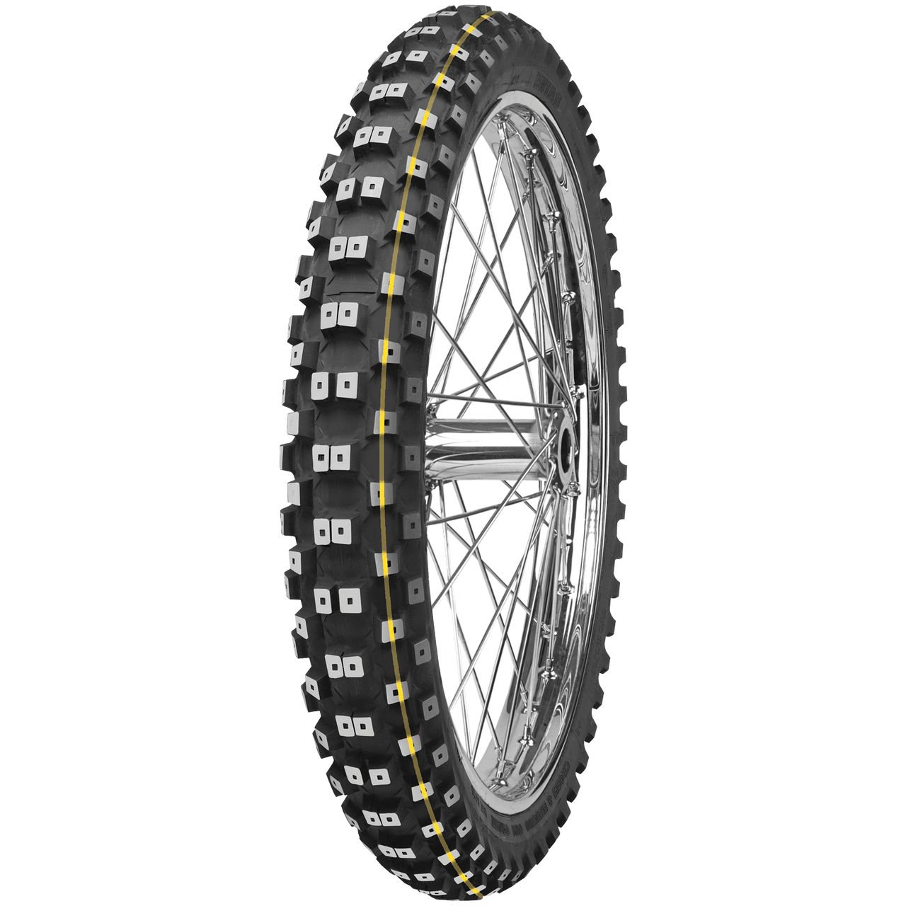 MITAS C-17 DAKAR 90/90 - 21 M/C TT 54R YELLOW STRIPE FRONT M+S