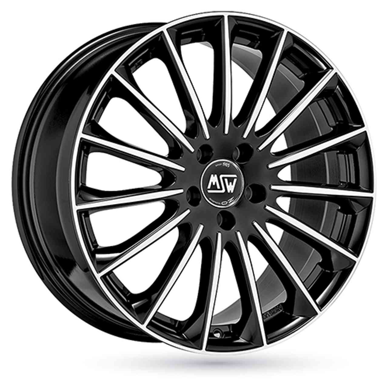MSW (OZ) MSW 30 gloss black full polished 7.5Jx18 5x112 ET44
