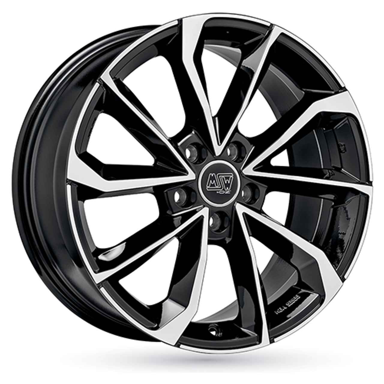 MSW (OZ) MSW 42 gloss black full polished 7.5Jx17 5x120 ET50
