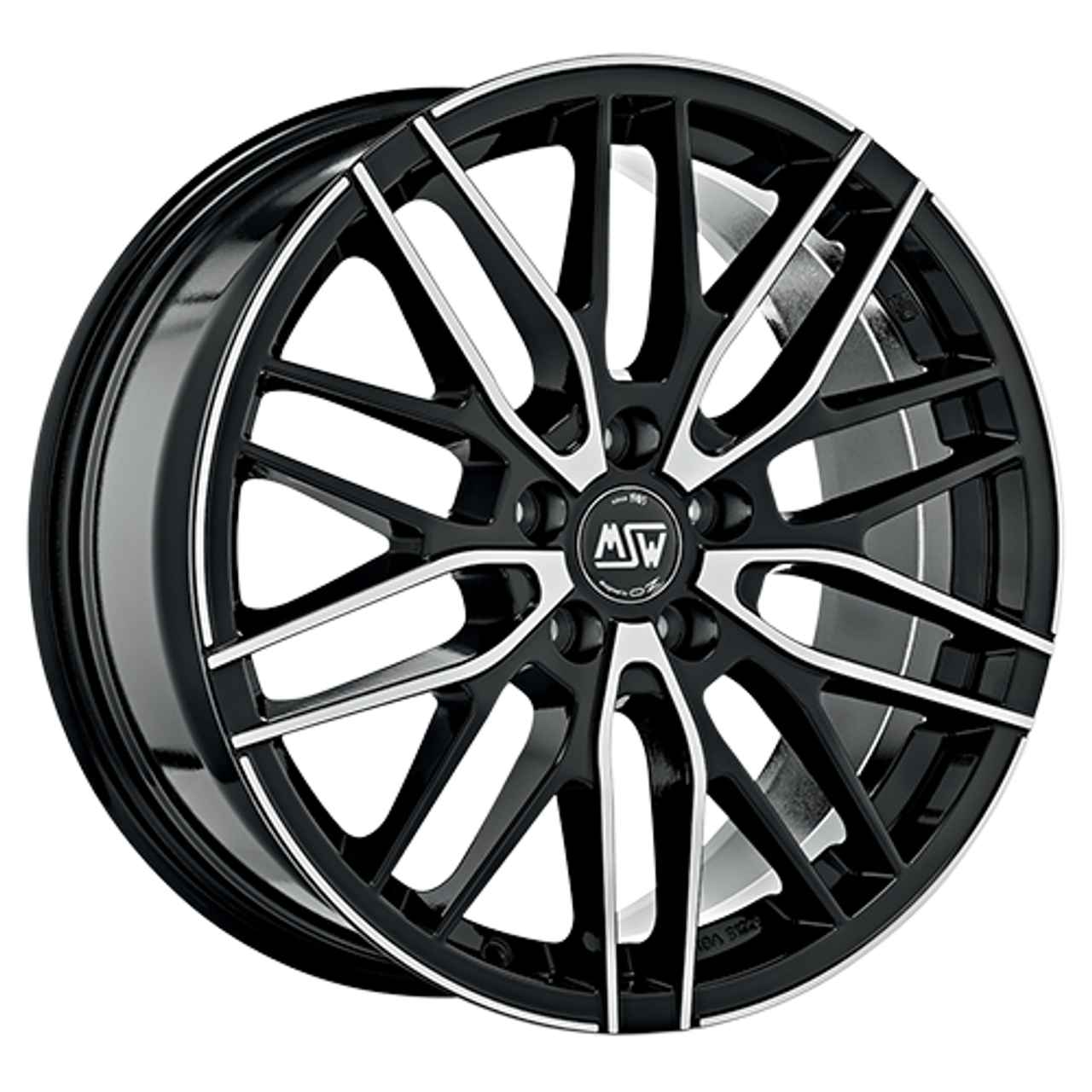 MSW (OZ) MSW 72 gloss black full polished 7.0Jx17 5x114.3 ET40
