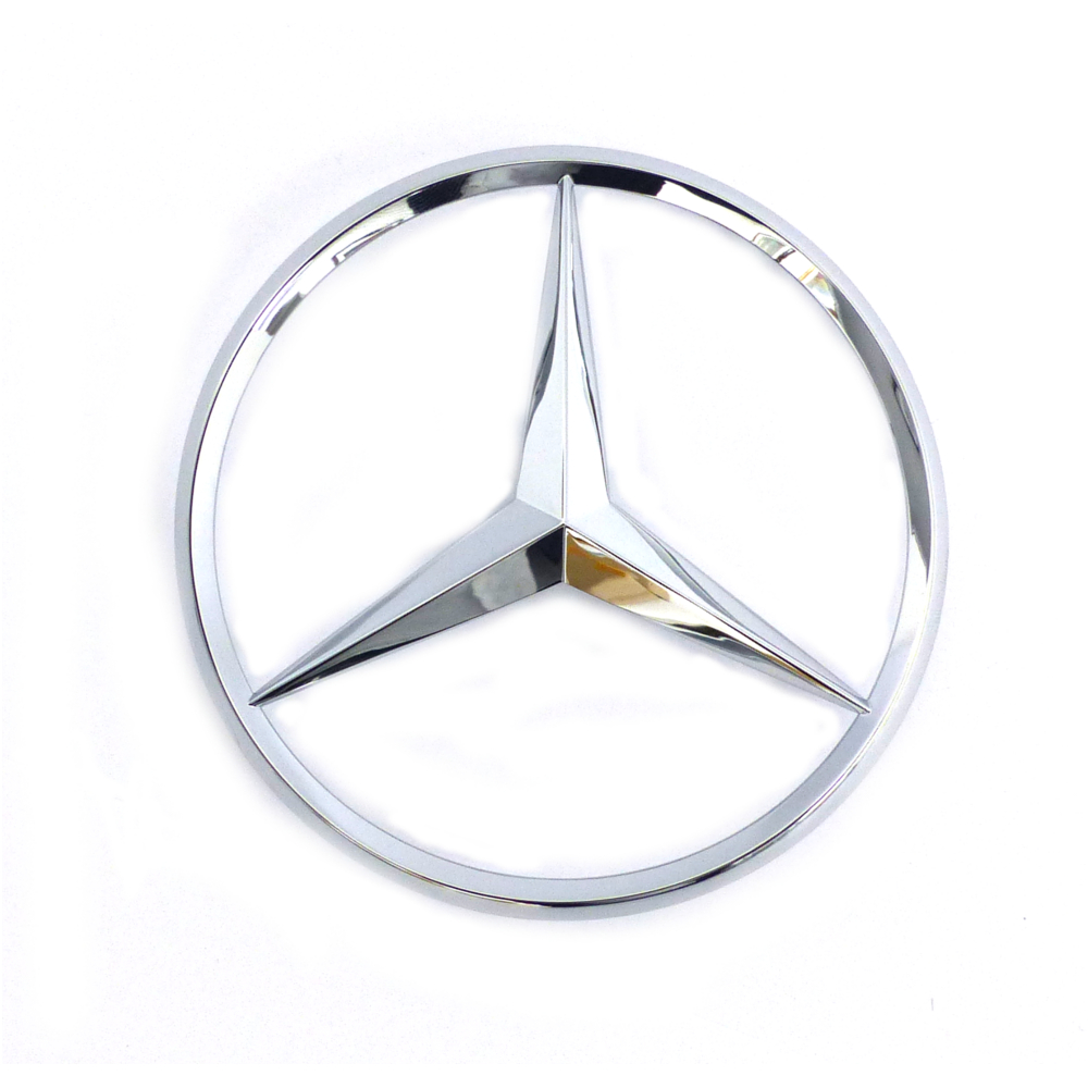 Mercedesstern an Heckklappe C-Klasse W204 silber