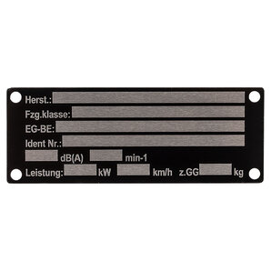 Metall Typenschild zum Nieten, blanko ZUM NIETEN, BLANKO JMP Metall Typenschild zum Nieten, blanko ZUM NIETEN, BLANKO JMP von JMP