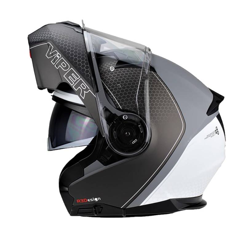 RSV345 Flipup Helmet (Trik Black/White,L) von Viper