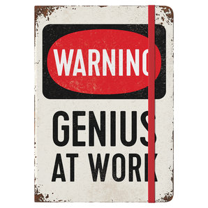 Notizbuch GENIUS AT WORK motivgeprägtes Hardcover Nostalgic Art von Nostalgic Art