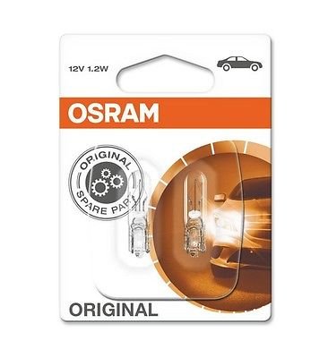 OSRAM 2721-02B W1,2W 12V 1,2W W2x4,6d Doppelblister Instrumentenbeleuchtung von Ballero
