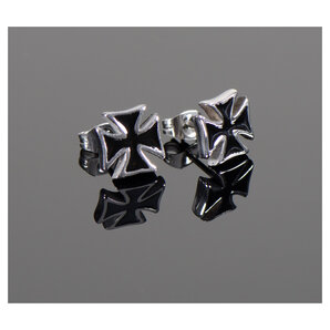 Ohrstecker/ Ohringe "Iron Cross" Chirurgenstahl, Paar, Größe: 10x10mm ZZZ-kein Hersteller Ohrstecker/ Ohringe "Iron Cross" Chirurgenstahl, Paar, Größe: 10x10mm ZZZ-kein Hersteller von ZZZ-kein Hersteller