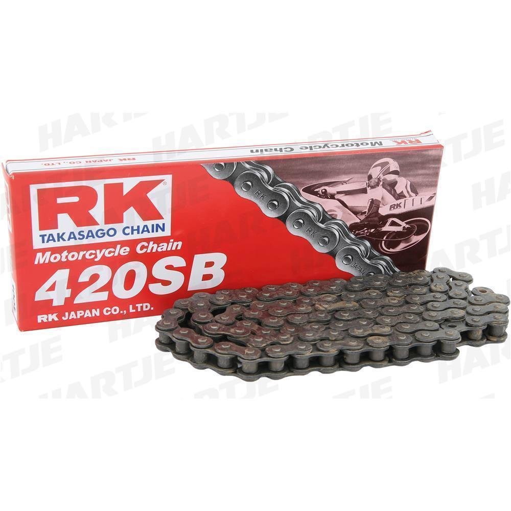 RK chain 420 SB 118 C gray/gray open