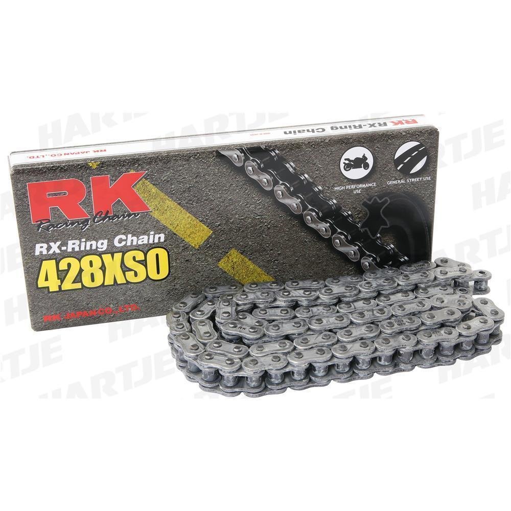 RK chain 428 XSO 124 N gray/gray open