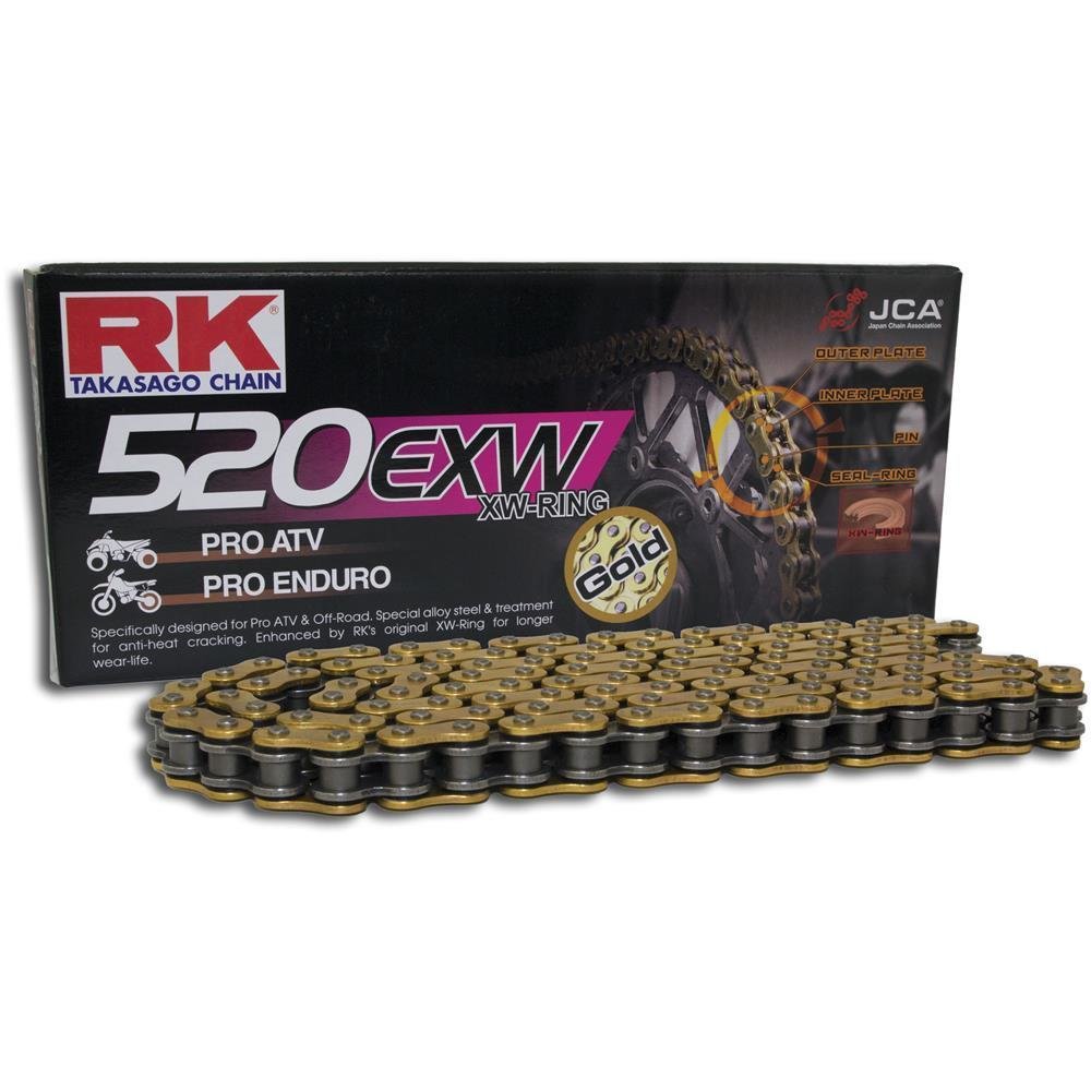 RK chain 520 Exw 96 N Gold/Gold Open
