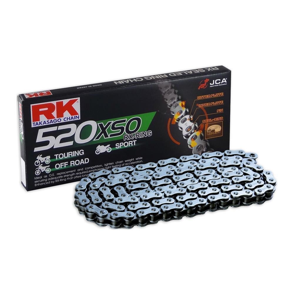 RK chain 520 Xso 98 N gray/gray open