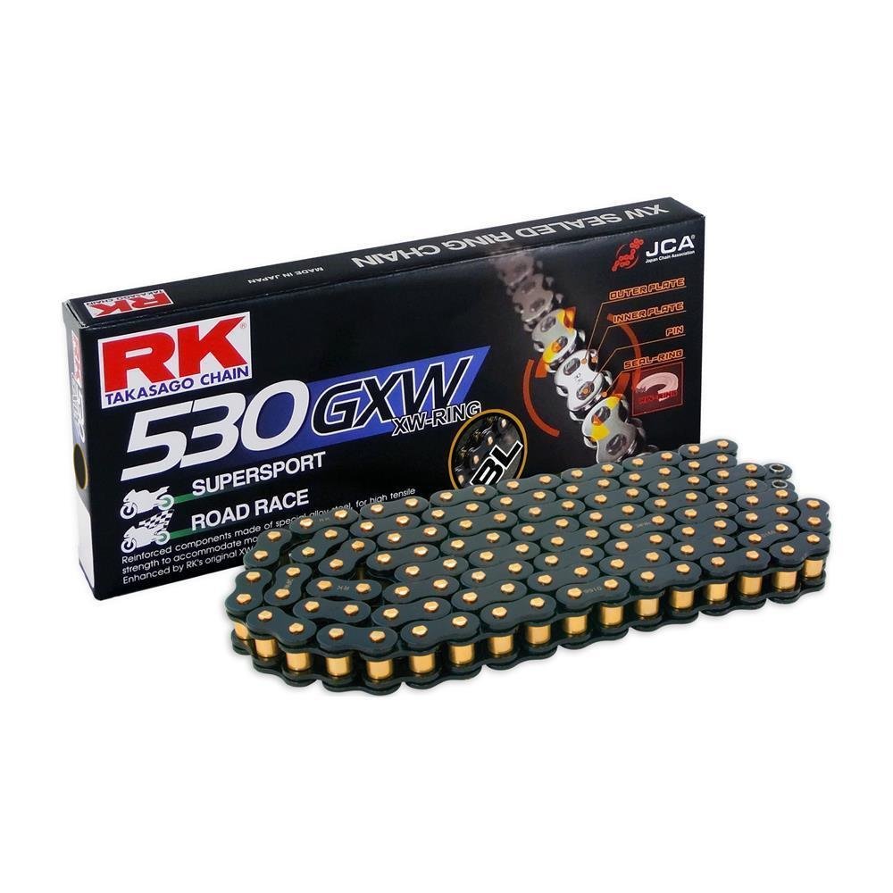 RK chain 530 GXW 116 N Black Scale open