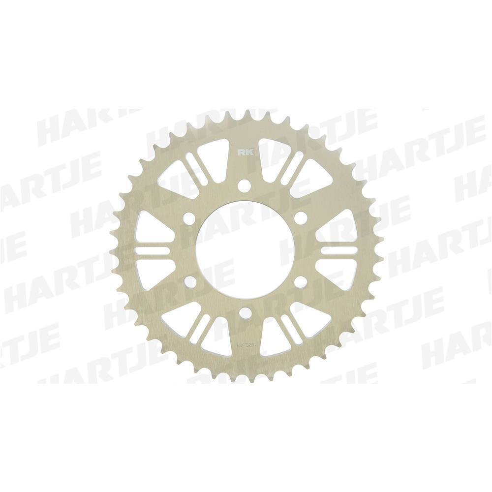 RK chain wheel 520 42Z aluminum gold matt hard anod.