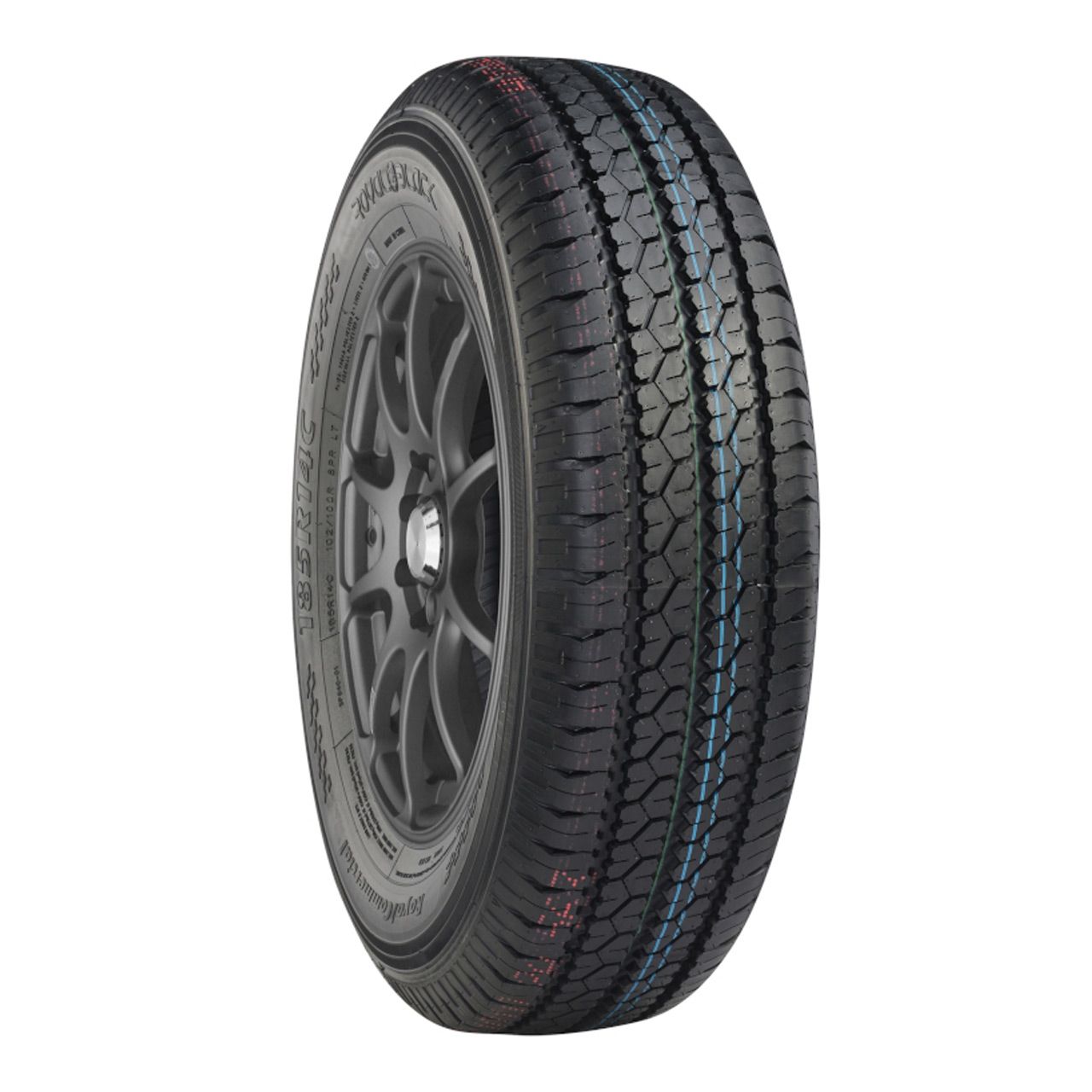 ROYAL BLACK ROYALCOMMERCIAL 185/R14C 102R BSW