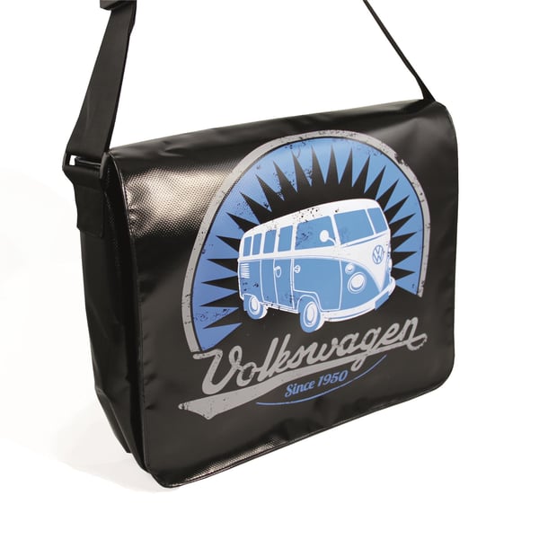 Schultertasche VW Collection mit Motiv VW Bulli T1