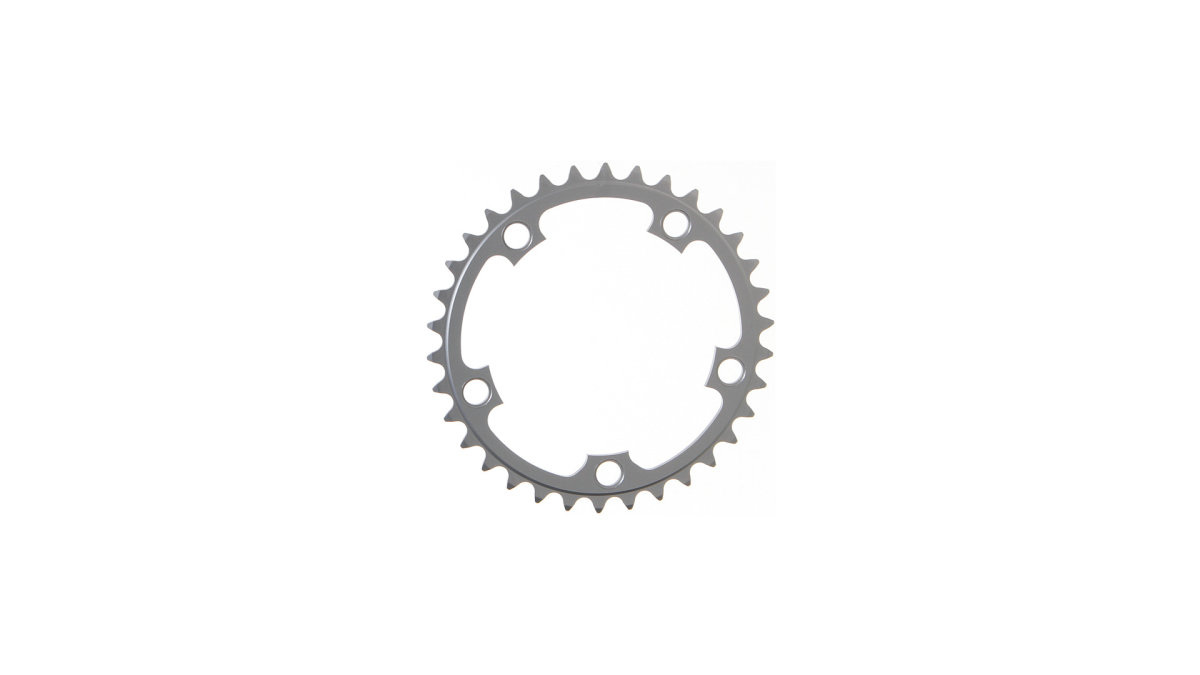 Stronglight chainring silver punch is 110mm 34 Z.