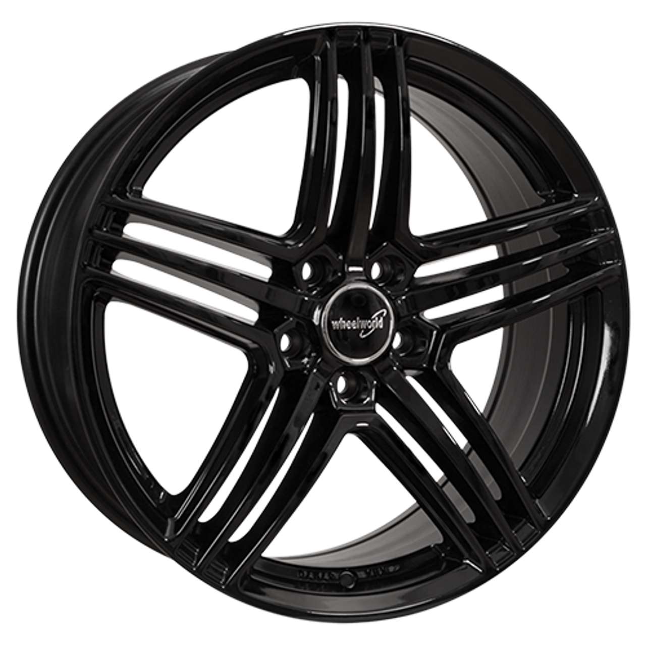 WHEELWORLD-2DRV WH12 black glossy painted 7.5Jx17 5x100 ET35
