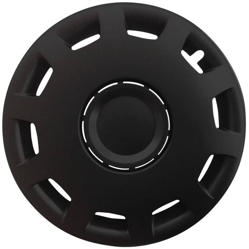(Farbe & Größe wählbar) 14 Zoll Radkappen Granit Schwarz passend für Fast alle gängingen Fahrzeuge (universal) von Autoteppich Stylers