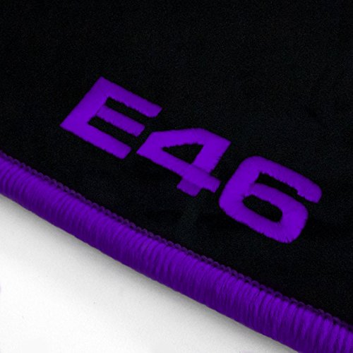 Autoteppich Stylers ATS-Q300_E46-203-013 Passform Velours-Fußmatten mit Bestickung E46 und Rand in Violett Autoteppich Stylers ATS-Q300_E46-203-013 Passform Velours-Fußmatten mit Bestickung E46 und Rand in Violett von Autoteppich Stylers