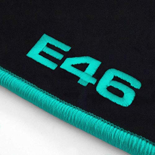 Autoteppich Stylers ATS-Q300_E46-505-013 Passform Velours-Fußmatten mit Bestickung E46 und Rand in Mint Autoteppich Stylers ATS-Q300_E46-505-013 Passform Velours-Fußmatten mit Bestickung E46 und Rand in Mint von Autoteppich Stylers