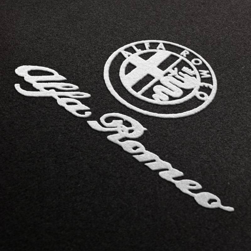Fußmatten aus Nadelfilz mit Druck Logo+Schrift Q100_ALFA-L+S-100_Alfa_014 von PGONA