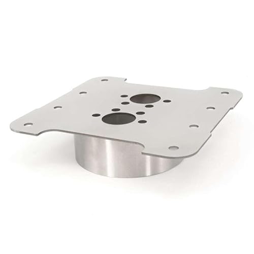 Autoterm Einbauflansch RUND für Standheizungen, für Böden 40mm, aus Edelstahl für Air, Planar, Webasto, Eberspächer o.ä, 40mm Bodentiefe von Autoterm