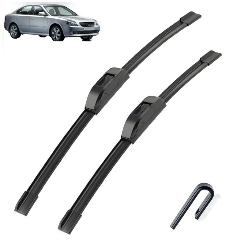 2x Für Kia Optima Magentis K5 Lotze MG MK2 2005~2010 Rahmenlose Auto Wischer Klingen Cutter Windschutzscheibe Reinigung Ersatz UJ haken von Autozonea