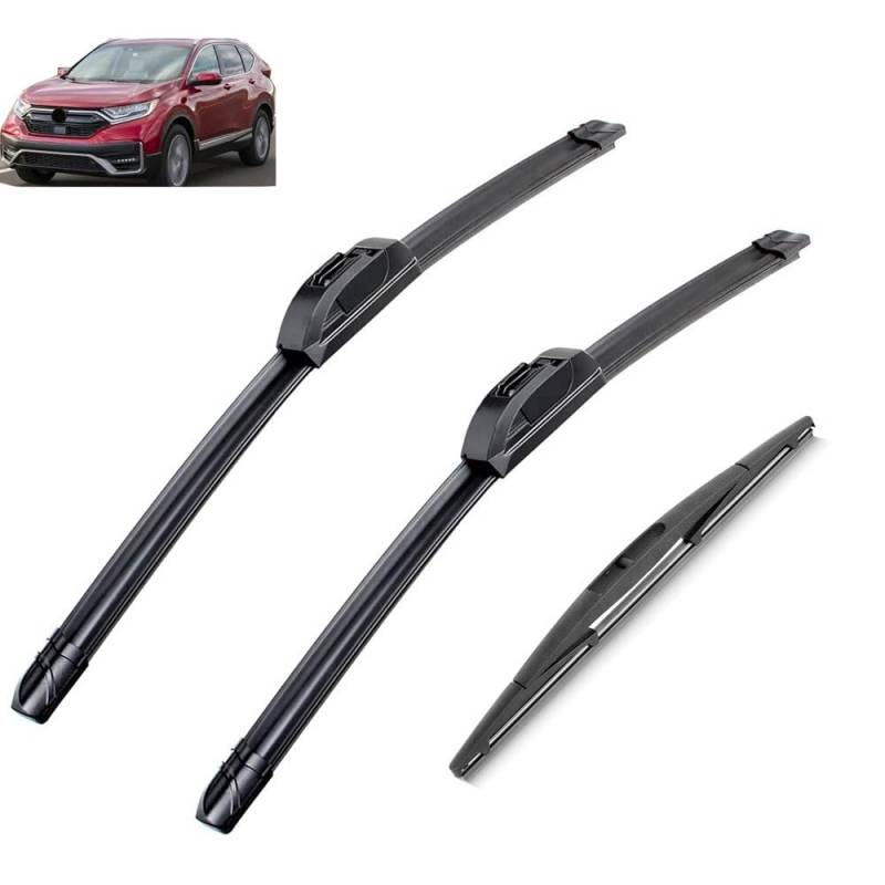 Auto Vorne Hinten Wischer Klingen Für HONDA CR-V CRV MK5 2017-2020 Weiche Gummi Scheibenwischer Auto Windschutzscheibe 26 "+ 16" + 12 "2018 2019 von Autozonea