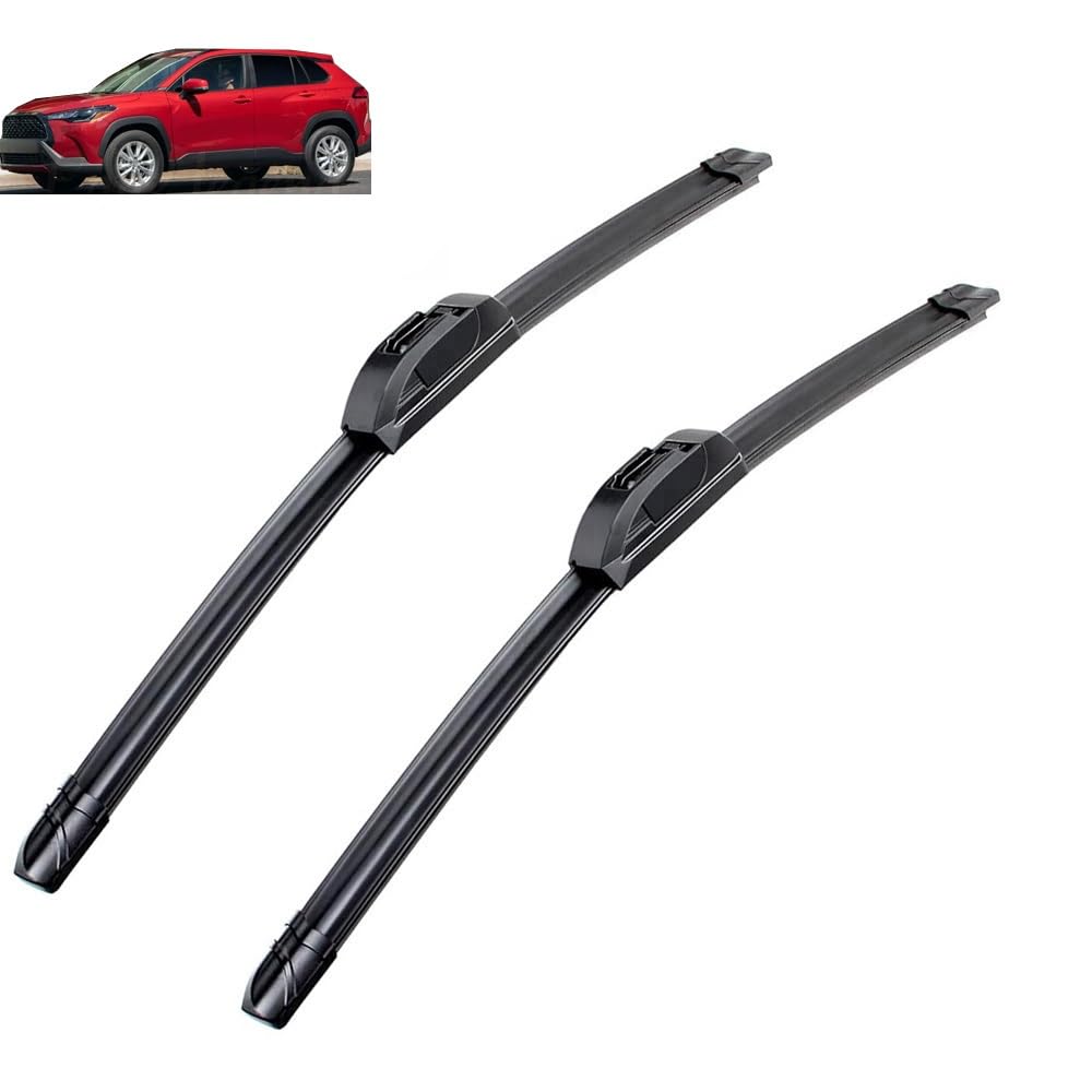 Auto-Wischerblatt für Toyota Corolla Cross 2022–2023 Windschutzscheibe Gummi Silicon Refill Frontfenster 26"+16" Auto-Wischerblatt für Toyota Corolla Cross 2022–2023 Windschutzscheibe Gummi Silicon Refill Frontfenster 26"+16" von Autozonea