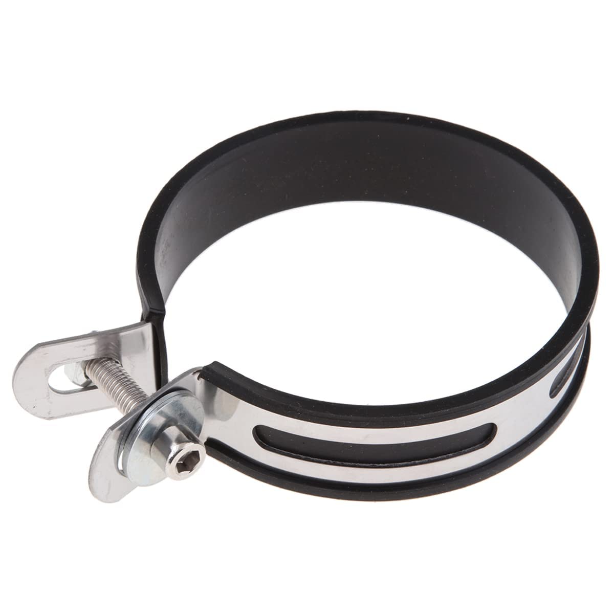 Auzkong Motorrad Auspuff Halterung Universal - Auspuffhalterung Clip Unterstützung Schalldämpfer, Haltewinkel Befestigen Rohr Klammer Band 1Stk (100-115mm) von Auzkong